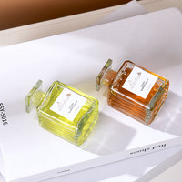 Diffuseur de parfum d'ambiance 50ML sans flamme avec bâtonnets décoratifs en fleurs séchées, désodorisant à bâtonnets parfumés aux fleurs