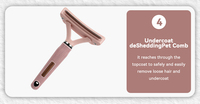 Série d'outils de toilettage pour animaux de compagnie en acier inoxydable rose mignon, fabriqués en usine OEM, peigne démêlant et brosse autonettoyante pour chats et chiens