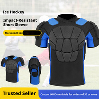 Maillots de protection de hockey sur glace pour adultes, rembourrés en EVA, protection des épaules, de la poitrine et des côtes, extensibles dans les 4 sens, vêtements de sport compressifs, personnalisables OEM ODM