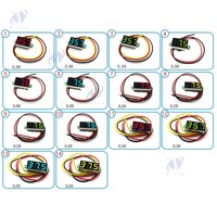 CXCW Red Three-wire DC 0V-30V Digital Voltmeter Akurasi 1% 23x15x10mm