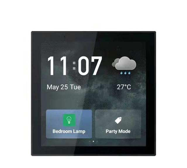 MVAVA In-Wall Central Control Switch Panel Controller Zigbee Hub Gateway 4 Inch Touch Screen Tuya Smart Home Control Panel