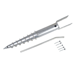 Vis de terre en acier galvanisé facile à installer sans creuser l'ancrage au sol pour poteaux standard 4x4 - Product Image 1