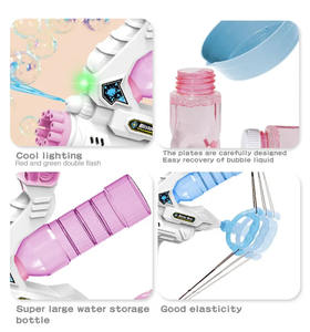 2合1加特林电动自动射击泡泡 & 水玩具枪，水射击和箭泡玩具夏季户外游戏 - Product Image 4