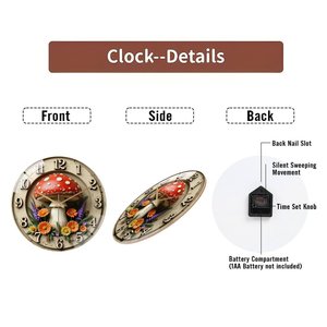 Horloge murale en <span class=keywords><strong>verre</strong></span> de 30 cm de diamètre, adaptée à toutes les occasions et à tous les destinataires - Product Image 6