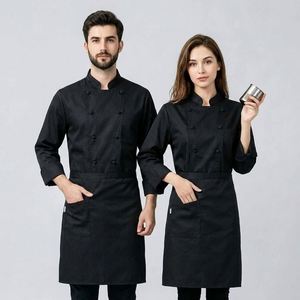 Vêtements de haute qualité, uniforme d'hôtel, veste de chef en coton à manches longues - Product Image 1