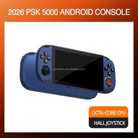 Console de jeu portable rétro PSK5000, Android 14, Wi-Fi, écran HD 5 pouces, open source, double joystick, lecteur de jeux portable