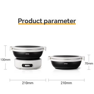<span class=keywords><strong>Mini</strong></span> olla caliente eléctrica portátil <span class=keywords><strong>de</strong></span> 1,2 L, Cocina eléctrica plegable <span class=keywords><strong>de</strong></span> viaje multiusos, olla <span class=keywords><strong>de</strong></span> cocina <span class=keywords><strong>de</strong></span> tipo dividido - Product Image 6
