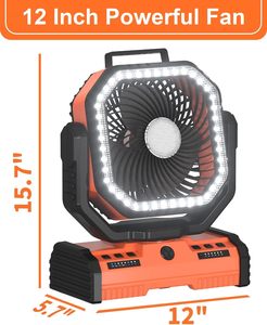 Nuevo Ventilador <span class=keywords><strong>de</strong></span> Camping para Exteriores <span class=keywords><strong>de</strong></span> 12 Pulgadas, Ventilador Recargable con Baterí<span class=keywords><strong>a</strong></span> <span class=keywords><strong>de</strong></span> 40000 mAh, con Iluminación RGB, Ventilador Portátil USB para Tienda <span class=keywords><strong>de</strong></span> Campañ<span class=keywords><strong>a</strong></span> - Product Image 3