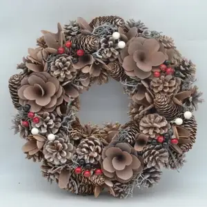 Christmas Pinecone Wreath - Natural And Handcrafted For Festivity