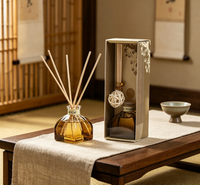 Diffuseur de parfum sans flamme à bâtonnets d'huiles essentielles, sans alcool, longue durée, pour chambre et décoration intérieure, purificateur d'air