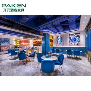 Muebles de restaurante modernos, mesa de café y sillas de moda, muebles de cafetería, nuevo diseño