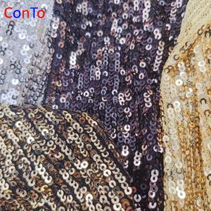 Tissu à paillettes <span class=keywords><strong>marron</strong></span> foncé et violet à bas prix - Product Image 6
