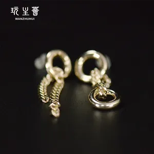 Hot selling 2024 beautiful light weighted drop designed earrings earing for women 2024 with chain