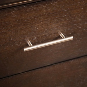 Table de chevet style transitionnel expresso, 1 pièce, tiroirs à queue de pie anglais devant et français derrière, mobilier de chambre - Product Image 5