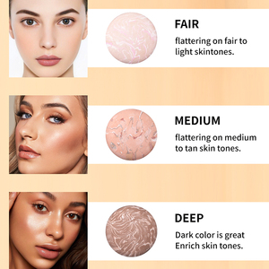 Polvo Compacto Prensado Bronceador Impermeable Personalizado al por Mayor de Fábrica OEM ODM para Mujeres, con Etiqueta de Marca Privada, Control de Grasa - Product Image 2