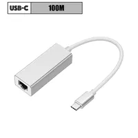 Adaptor Ethernet Eksternal USB-C 1000Mbps RJ45 LAN Internet Berkabel untuk Laptop MacBook PC Windows 7 8 10