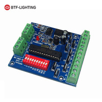 Anode commune CMOS sortie ouverte Dmx 512 décodeur de lumière LED contrôleur Dmx 8 canaux décodeur DMX DC5-24V