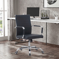 Chaise de bureau contemporaine CHONGSHANG, ergonomique, pivotante, avec dossier fixe, appui-tête réglable, pliable, en métal robuste, manuelle