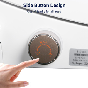 Premium Smart V-Siège de toilette en plastique avec chauffage instantané et capteur de séchage à l'air réglable Sièges de toilette intelligents de qualité supérieure - Product Image 3
