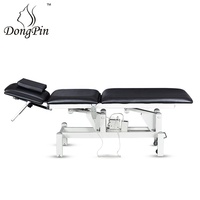 Table de traitement chiropratique électrique moderne en métal à 2 moteurs pour hôpital, clinique et usage domestique