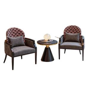 Ensemble de chaises d'hôtel avec table pour hall d'hôtel, salon, salle de réunion, usage intérieur, rembourrage en mousse stable - Product Image 5