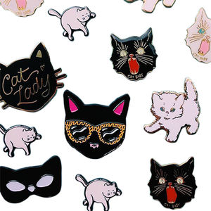 Épingles en émail de style broche, décoratives, en métal, personnalisées, créatives, neuves, avec des motifs d'animaux de dessin animé, tailles personnalisables disponibles - Product Image 4