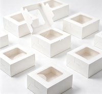 Dossiers pliables en papier kraft avec fenêtre transparente, fermeture magnétique recyclable - Emballage de haute qualité pour boulangerie et desserts