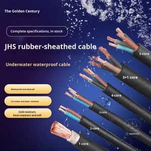 Cáp bơm chìm chuyên dụng JHS chống thấm nước, <span class=keywords><strong>2</strong></span>/<span class=keywords><strong>3</strong></span>/4/5 lõi, 1/1.5/<span class=keywords><strong>2</strong></span>.5/4 mm², dây bọc cao su 6 lớp, đồng PVC - Product Image 2