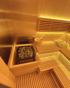 Bain de glace extérieur traditionnel en bois massif avec baril refroidisseur pour sauna dans des appartements ou des villas - Product Image 6