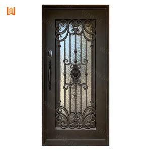 Puerta <span class=keywords><strong>de</strong></span> Entrada <span class=keywords><strong>de</strong></span> Hierro Forjado <span class=keywords><strong>de</strong></span> Diseño <span class=keywords><strong>de</strong></span> Lujo para Patio, Puerta <span class=keywords><strong>de</strong></span> Seguridad <span class=keywords><strong>de</strong></span> Hierro Forjado para Entrada Principal - Product Image 2
