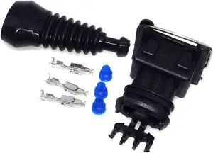 Konektor HiSport colokan soket dengan kabel kuncir kabel EV1, EV6, EV14 BOSCH EV1 3 pin (SET) 191972525B