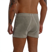 Caleçons Boxers Homme Taille Mi-Haute de Haute Qualité avec Cordon de Serrage, Respirants, 100% Coton Tricoté, Sans Coutures, Séchage Rapide, Sous-vêtements Personnalisés Fabrication OEM