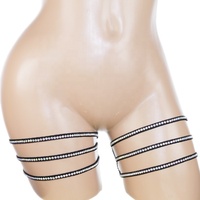 Ailangke En gros Personnalisable Jarretières à diamants exotiques, Jarretières cuissardes, Sangles de jambe, Jarretière de cuisse