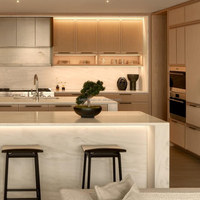 Set Kabinet Dapur Modern Lengkap, Lemari Modular, Panel Pintu Custom, Soft Close, Grosir