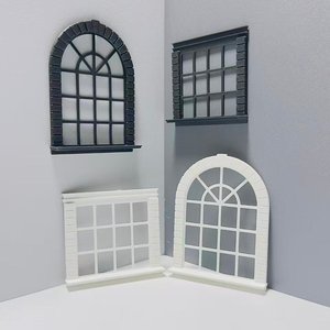 Decoraciones para ventanas de casa de muñecas, decoración de estilo europeo, paisaje en <span class=keywords><strong>miniatura</strong></span>, accesorios góticos para construcción de modelos - Product Image 1