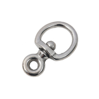 Anneau pivotant en forme de 8 en fonte nickelée marine, boucle de chaîne 7x20x31x82mm, accessoires de quincaillerie pour animaux de compagnie, yachts et bateaux