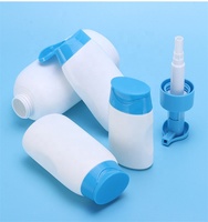 120ml/200ml/300ml/500ml ensemble d'emballage de biberon de shampoing vide pour bébé bouteille à presser à bouchon rabattable personnalisée