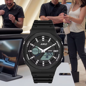 Reloj Deportivo Digital Analógico Ga2100 con Logotipo Personalizado, Correa de Acrílico, Caja de Goma, Cronógrafo, Resistencia al Agua de 20 BAR - Product Image 1