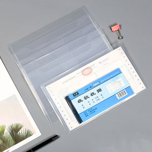 Tampon transparent et sac de rangement de matrices PP <span class=keywords><strong>A5</strong></span> sac de facture de reçu matériaux sac de rangement de fichiers poches refermable <span class=keywords><strong>enveloppe</strong></span> découpée à l'emporte-pièce - Product Image 5