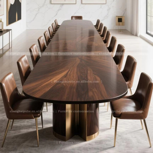 Tùy chỉnh ý ánh sáng sang trọng mở rộng bàn ăn cực lớn và cực dài phong cách hiện đại và đơn giản lớn 10 16 <span class=keywords><strong>20</strong></span> 30 người - Product Image 1