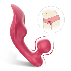 Preisgünstiges klitoris-Spielzeug tragbare Höschen Analsecke ein Vibrator-Massagegerät für Frauen platziert im Lot mit Fernbedienung