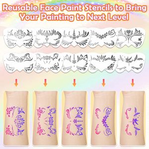 <span class=keywords><strong>Professionnel</strong></span> 69 couleurs lavable Non toxique corps peinture visage paillettes <span class=keywords><strong>maquillage</strong></span> visage peinture <span class=keywords><strong>Kit</strong></span> pour enfants fête Cosplay Halloween - Product Image 6