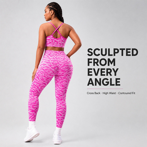 Leggings de Yoga de Cintura Alta para Mujer, Sin Costuras, Control de Abdomen, Moldean los Glúteos, Secado Rápido, Suaves, Ideales para Correr, Gimnasio y Entrenamiento - Product Image 2