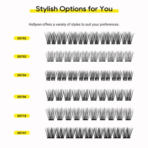 Pestañas autoadhesivas Hollyren, pestañas naturales, pestañas prepegadas, grupo sin pestañas magnéticas, sin pegamento, sin delineador de ojos - Product Image 6