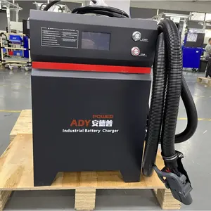 48 v 80 v 50 a 100 a 200 a 10 kw 6 kw lifepo4 batterielader mit hoher leistung einstellbares schnelles batterielader für gabelstapler ev agvs