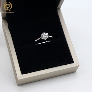 Classic Six Claws Lab Grown <b>Diamond</b> <b>Ring</b> 10k 14k 18k Gold 1ct 2ct D VVS1 Lab Created <b>Diamond</b> Women Engagement <b>Ring</b> with IGI - Product Image 3