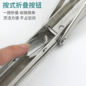 Support mural pliable en acier inoxydable 304, support triangulaire robuste, sans perçage - Product Image 2