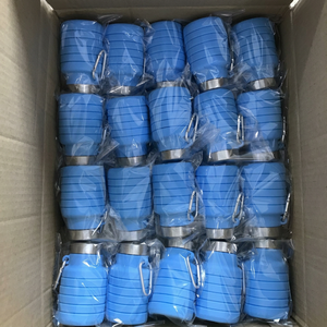 Botella de Agua Deportiva Plegable de Silicona, 500 ml, Reutilizable, a Prueba de Fugas, Libre de BPA, Apta para Lavavajillas, con Mosquetón - Product Image 5