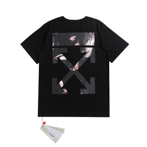 เสื้อยืดทรงหลวมสไตล์วินเทจสุดเทรนดี้สำหรับผู้ชายและผู้หญิงไซส์พลัส ลายฟอยล์สีทองรูปธนู [Long Rope] - Product Image 5