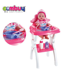 Ensemble de jouets de chaise haute pour bébé <span class=keywords><strong>pas</strong></span> <span class=keywords><strong>cher</strong></span>, vraies poupées pour enfants - Product Image 3